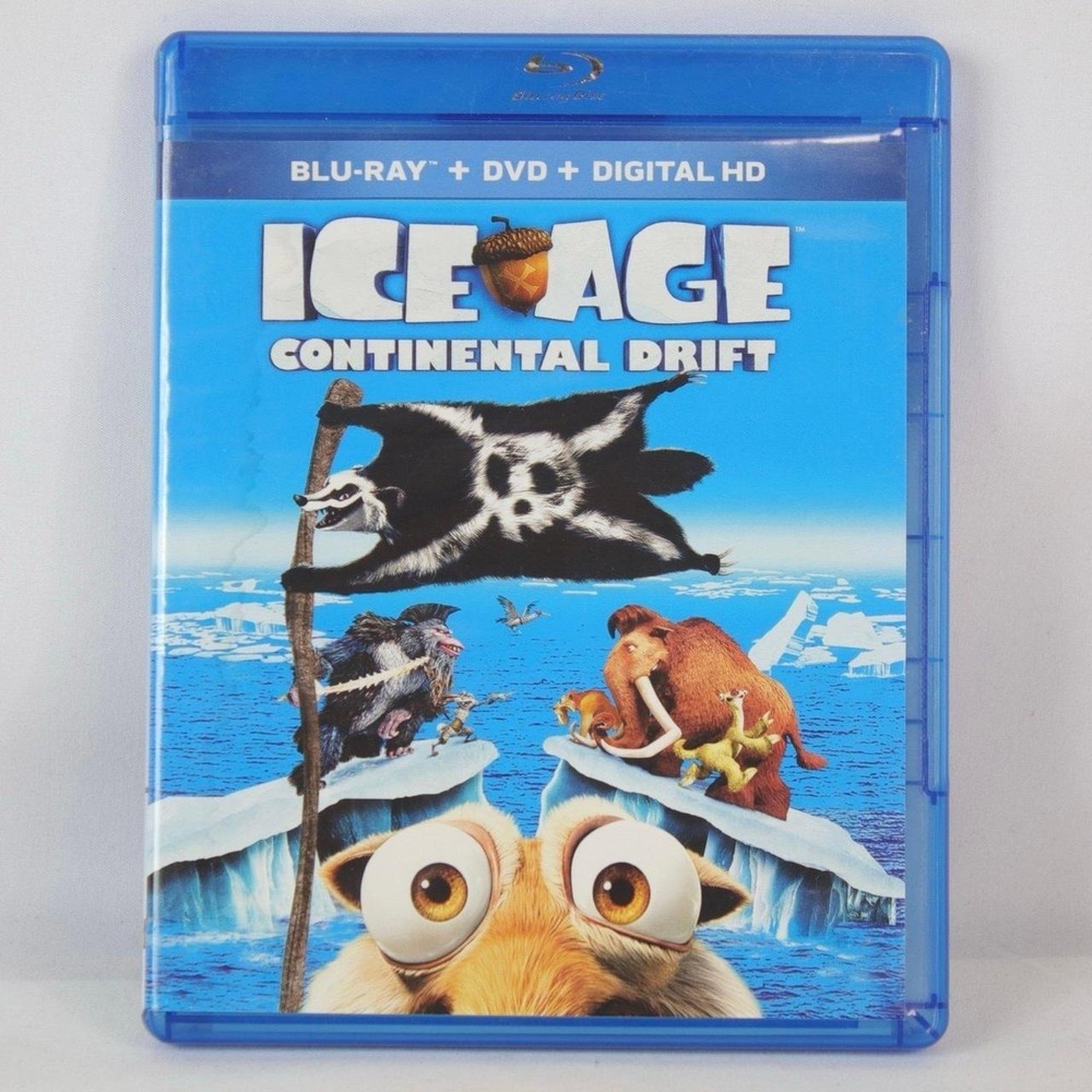 Ice Age Continental Drift Blu-Ray DVD Movie